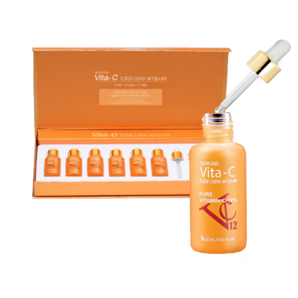 Tinh chất cô đặc dưỡng trắng da Vita-C Total Care Ampule NewLand - Set 6 chai